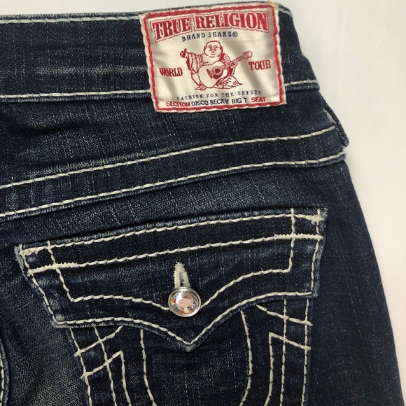 Womens True Religion Jeans Disco Becky Big T Sz 25 - Picture 7 of 8